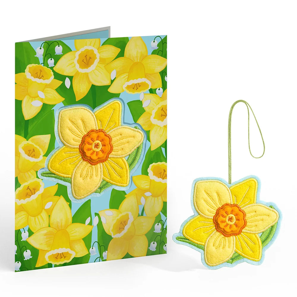 Sunny Daffodil HeartFelt Charm Card™