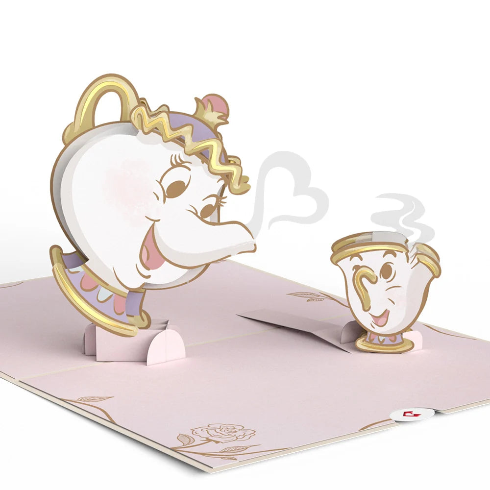 Disney's Beauty and the Beast Potts of Love Pop-Up Card