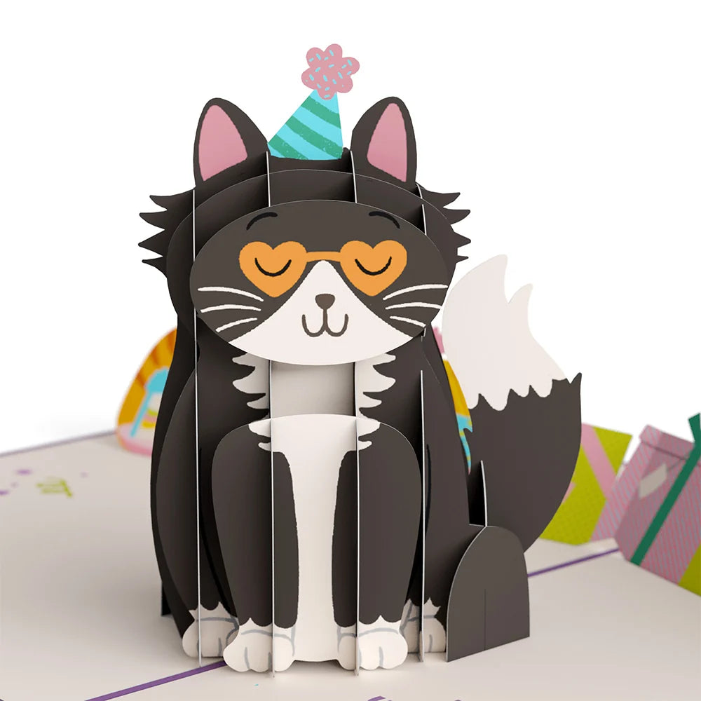 Your Gift Is in the Litterbox Birthday Cat Pop-Up Card