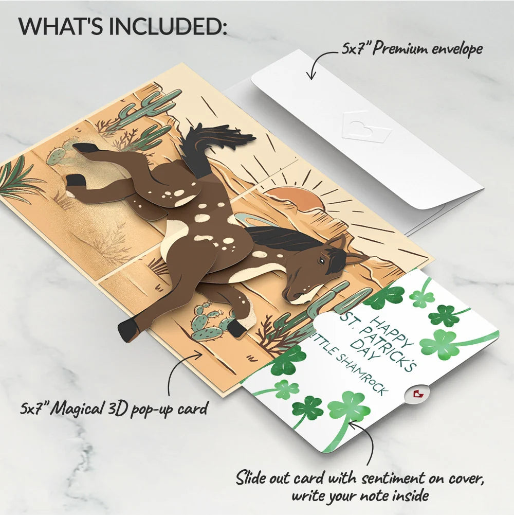 Bucking Awesome Day St. Patrick’s Day Pop-Up Card and Sentiment Set