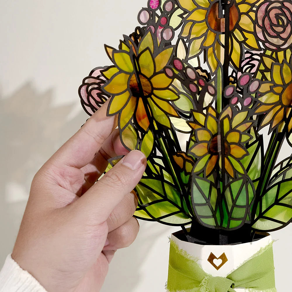 Golden Hour Sunflower Suncatcher Bouquet