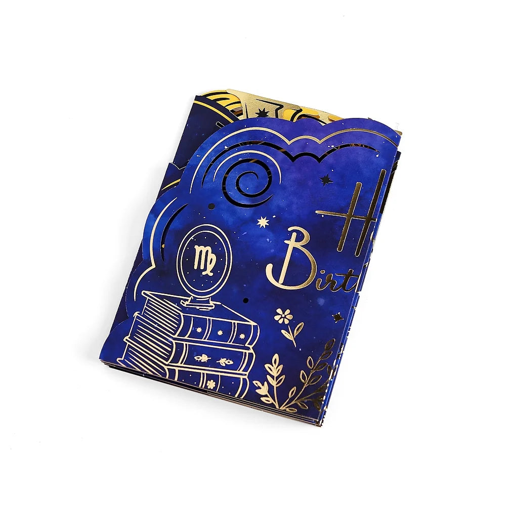 Virgo Zodiac Birthday Loooooong Card™ (Expands to 18 inches)