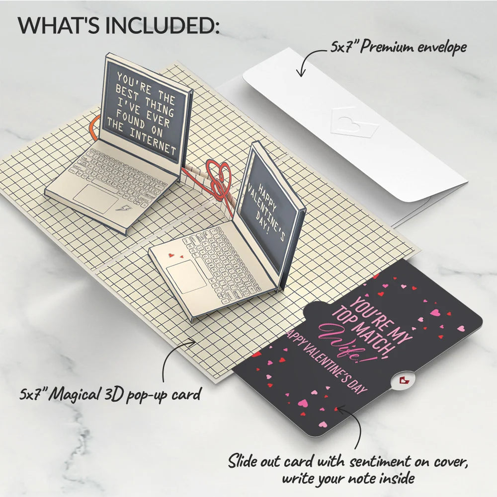 Best Thing I've Found on the Internet Valentine Pop-Up Card and Sentiment Set for Wife