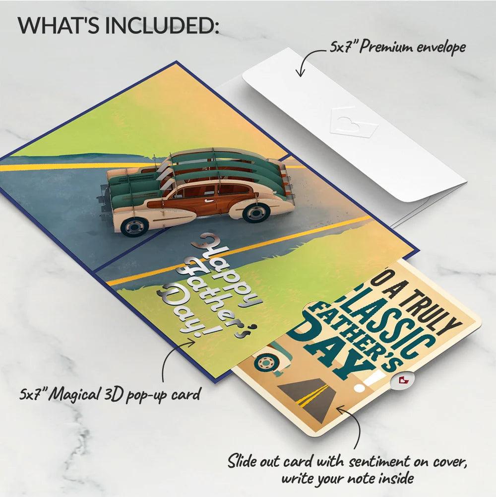 Father's Day Classic Car Pop-Up Card and Sentiment Set