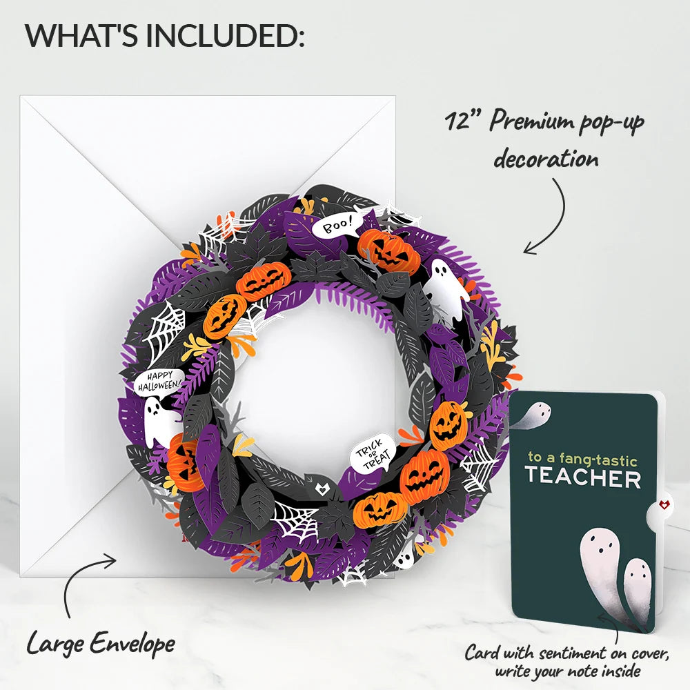 Halloween Wreath and Sentiment Set for Teacher
