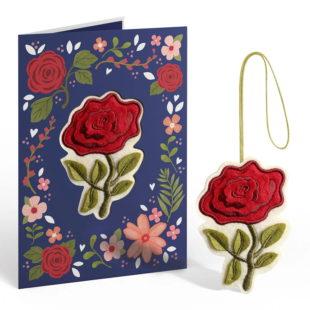 Everlasting Rose HeartFelt Charm Card™ & Suncatcher Bouquet Bundle