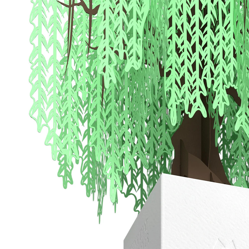 Weeping Willow Poet Tree Pop-Up Paper Sculpture
