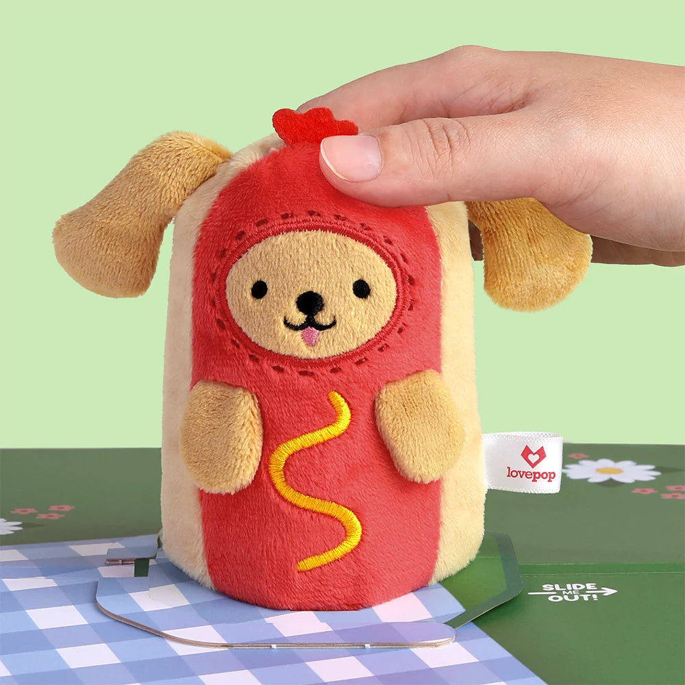 'Hot Dog!' Plushpop Card