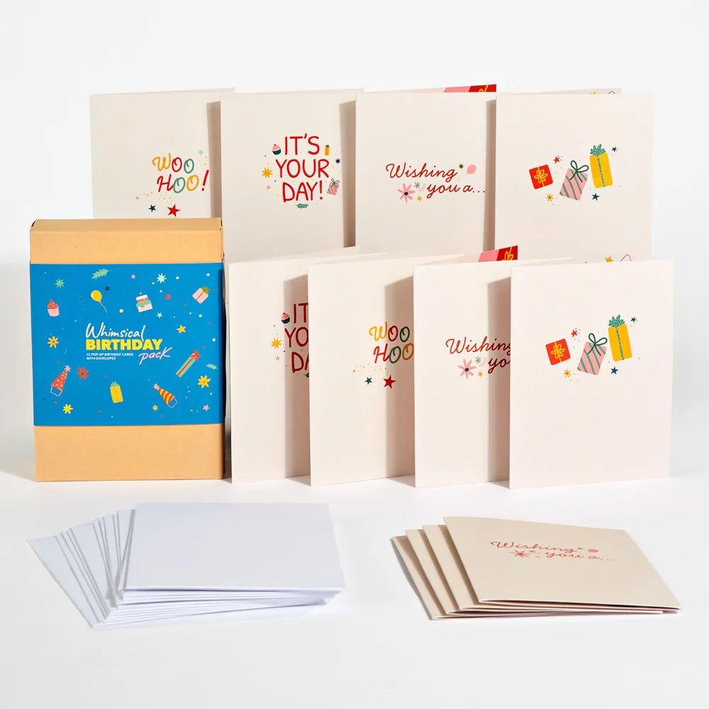 Whimsical Birthday Box Set (Assorted 12-Pack): Paperpop® Card