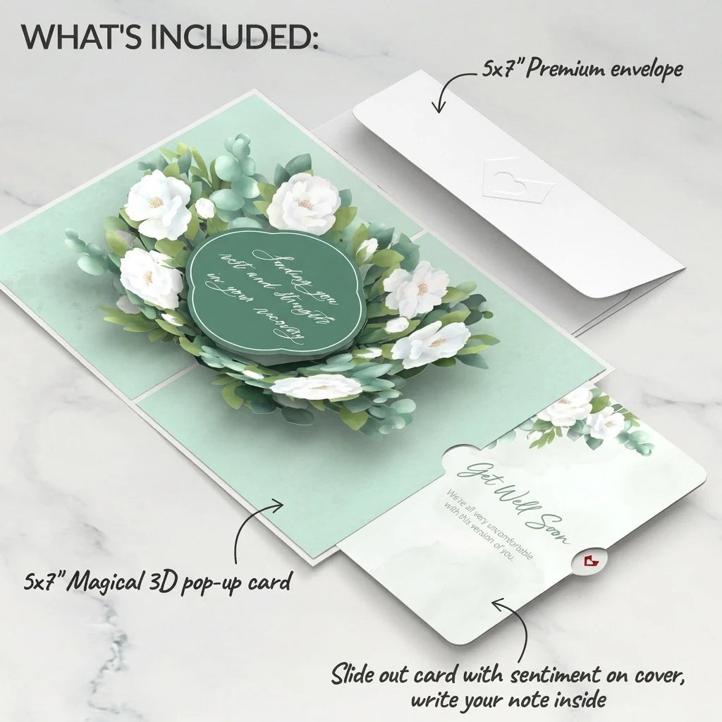 Sending You Rest And Strength Get Well Pop-Up Card and Sentiment Set