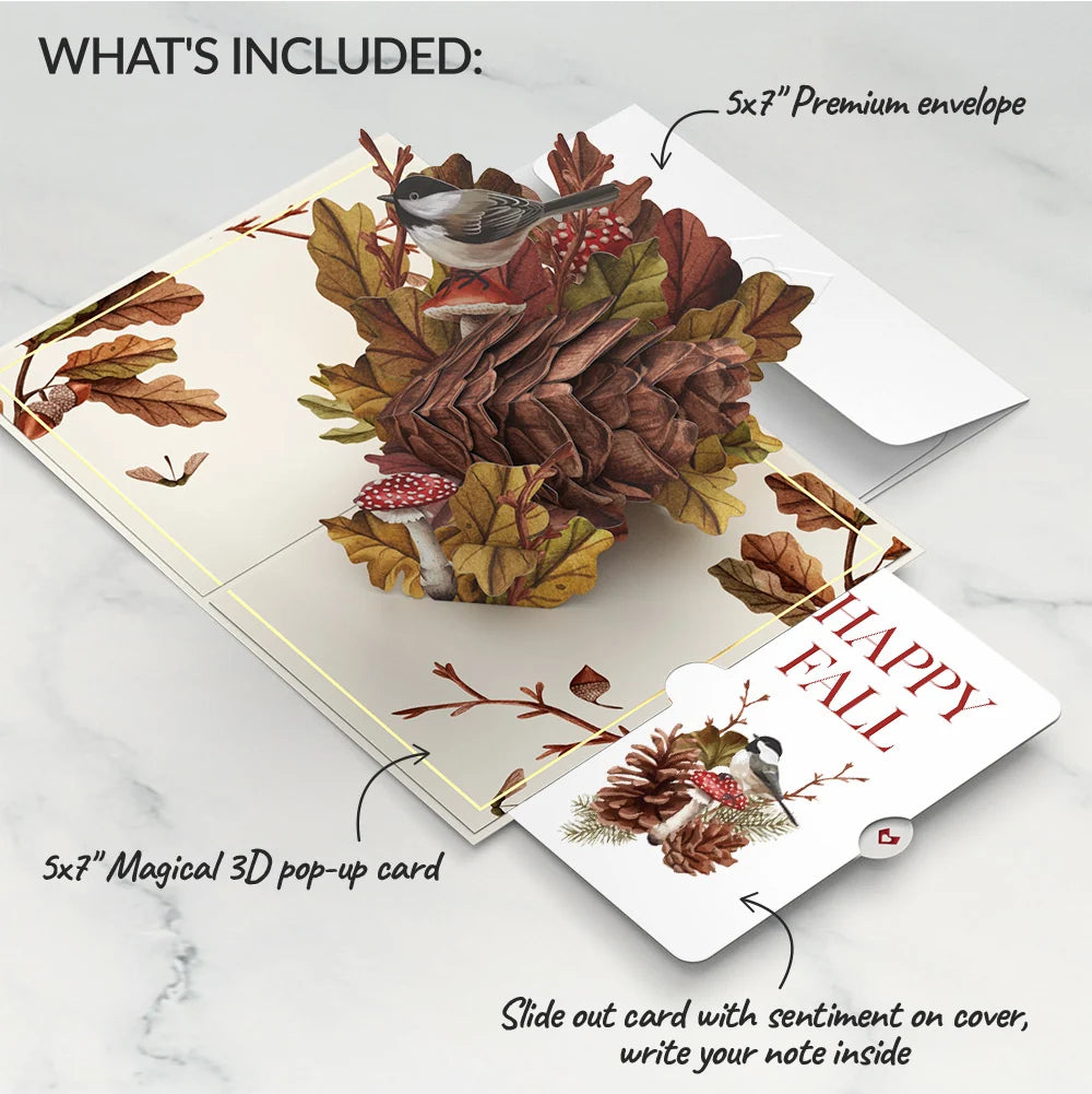 Fall Forest Floor Pop-Up Card and Sentiment Set