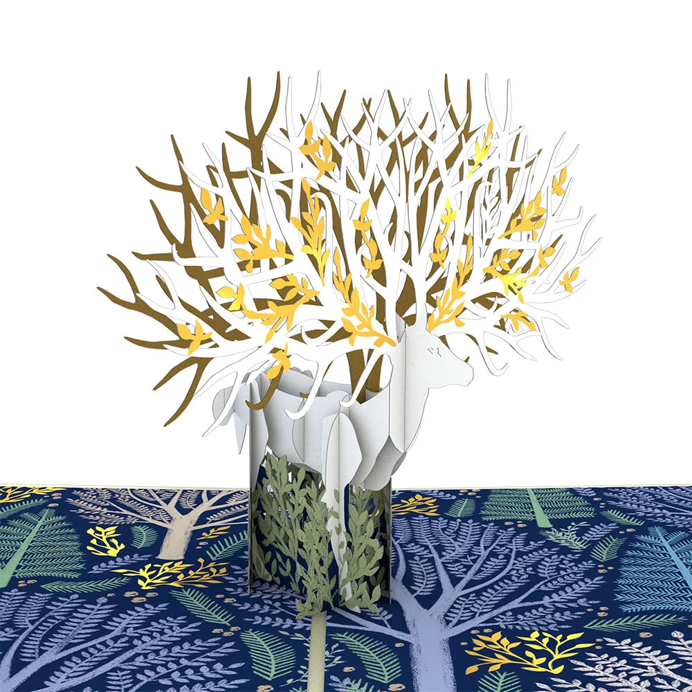 Surreal Deer Pop-Up Card