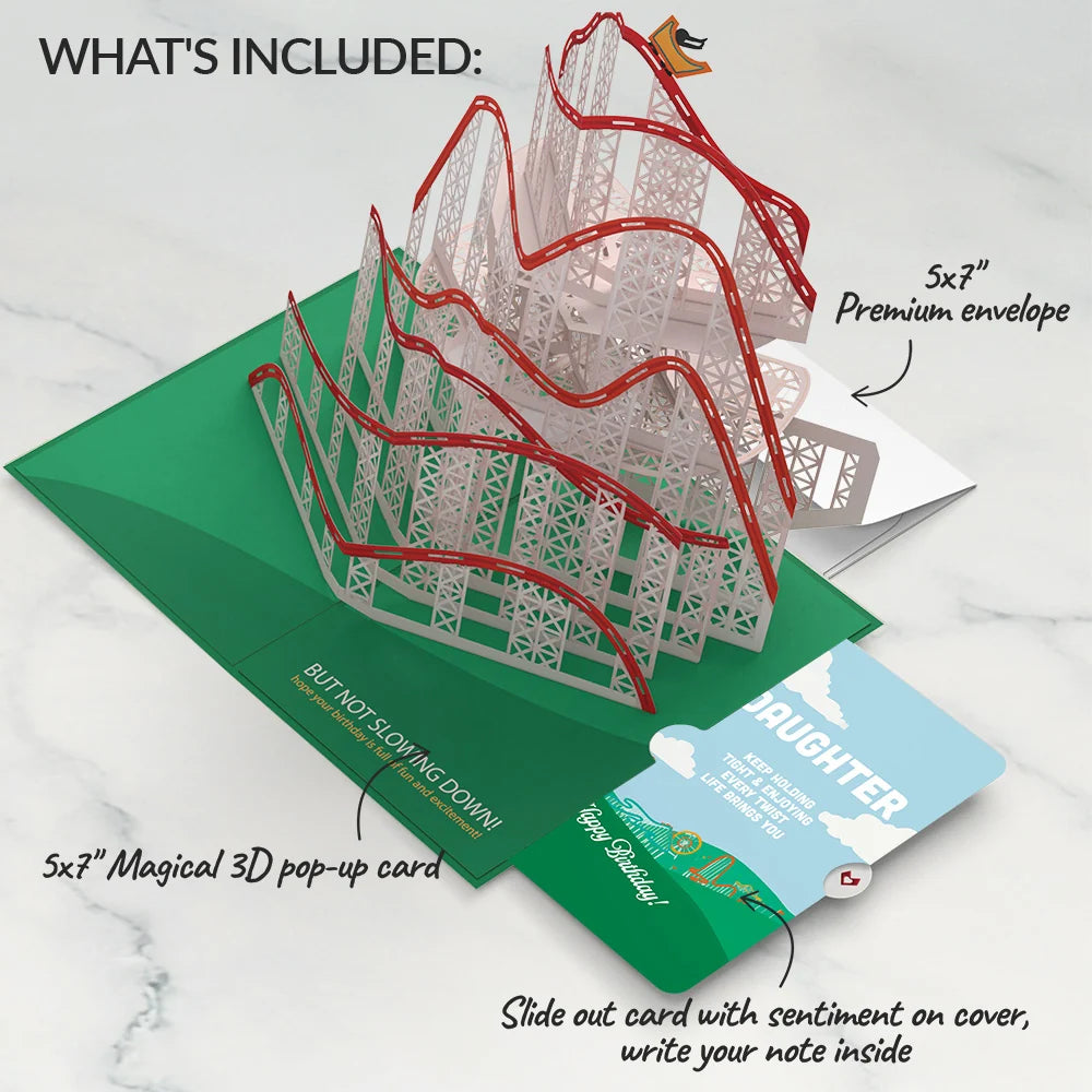 Over the Hill Birthday Pop-Up Card and Sentiment Set for Daughter