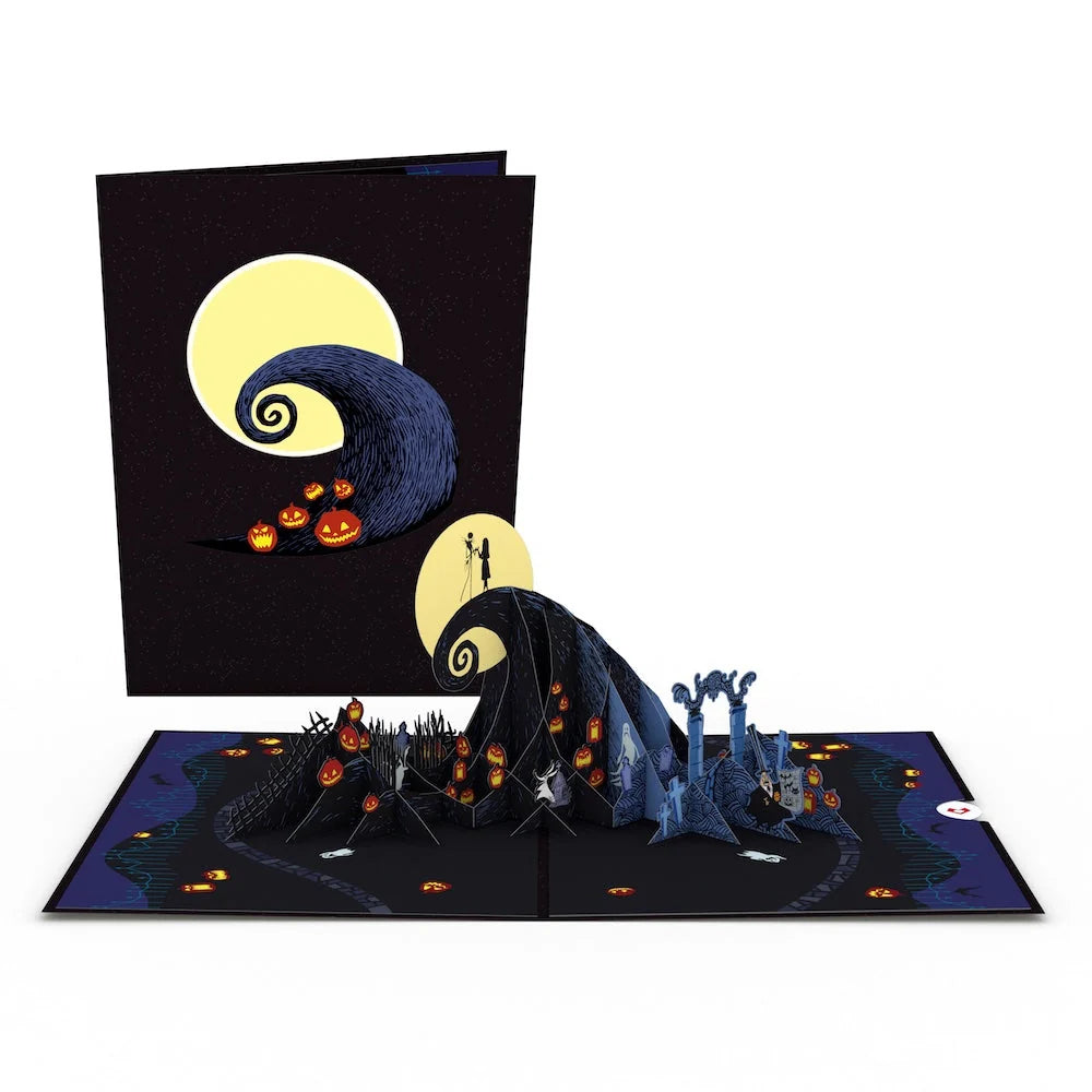 Disney Tim Burton’s The Nightmare Before Christmas Pop-Up Card & Flower Buds Bouquet Bundle