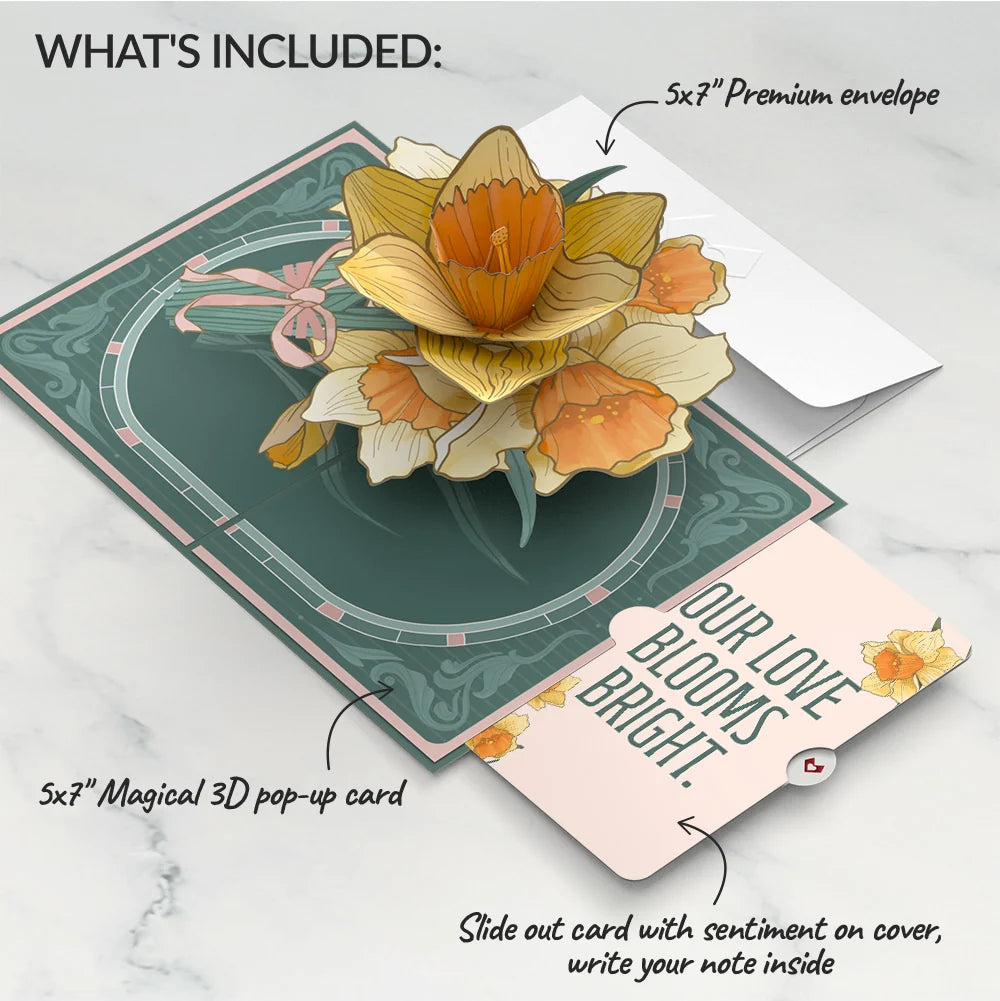Daffodils in Bloom Love Pop-Up Card and Sentiment Set