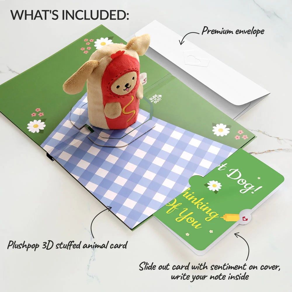 'Hot Dog!' Thinking of You Plushpop Card and Sentiment Set