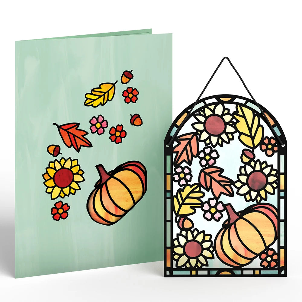 Autumn Glow Suncatcher Card