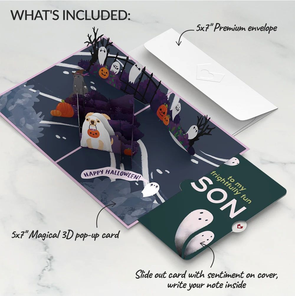 'Oohh, Spooky' Halloween Pop-Up Card and Sentiment Set for Son