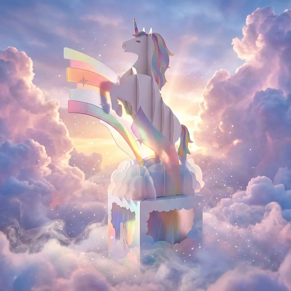 Unicorn Unboxed Pop-Up Paper Sculpture