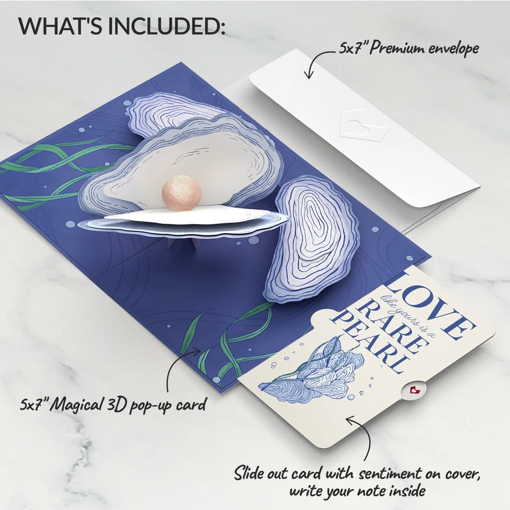 Coastal Oysters Love Pop-Up Card and Sentiment Set