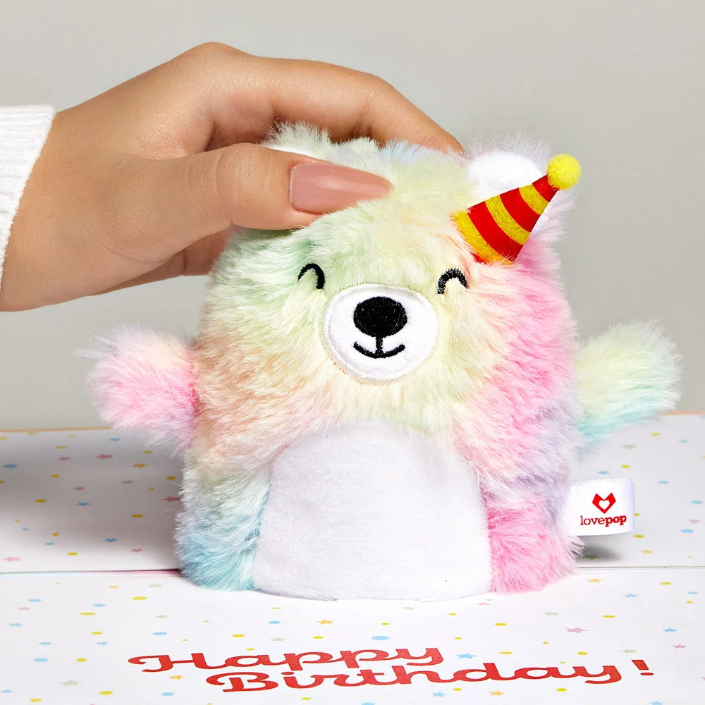 'Eat Cake & Celebrate' Birthday Plushpop Card