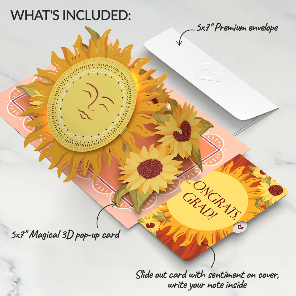 You Are My Sunshine Graduations Music and Lights Pop-Up Card and Sentiment Set