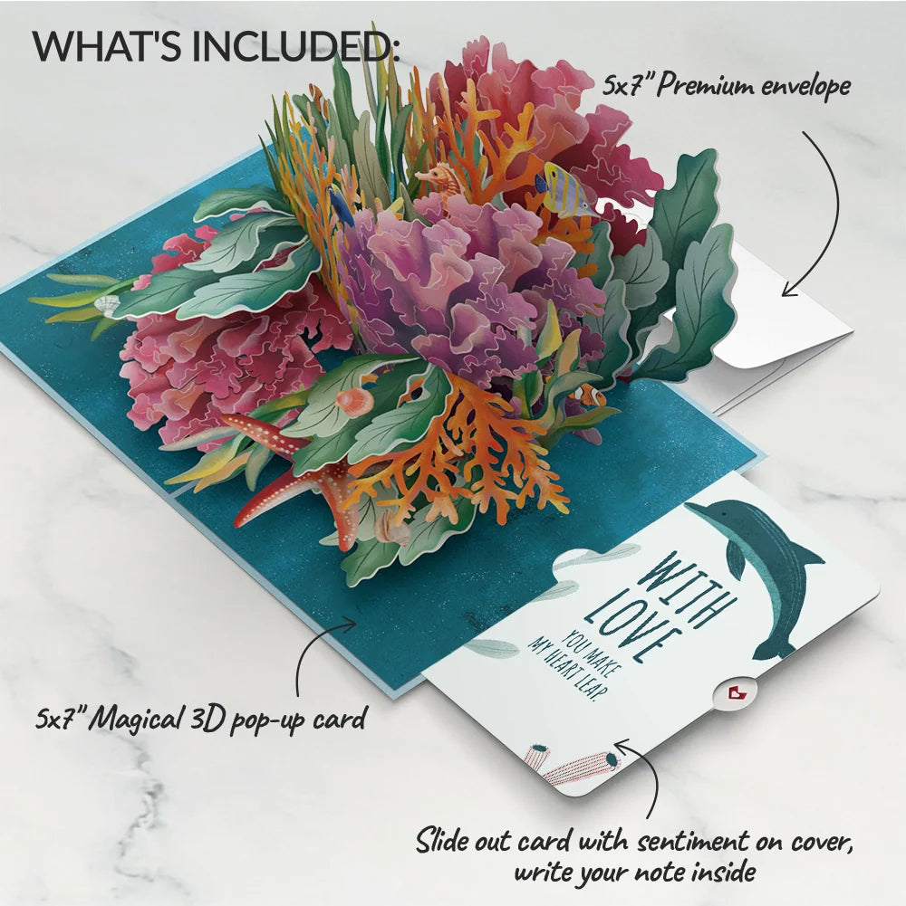 Coral Reef Wonders Love Pop-Up Card and Sentiment Set