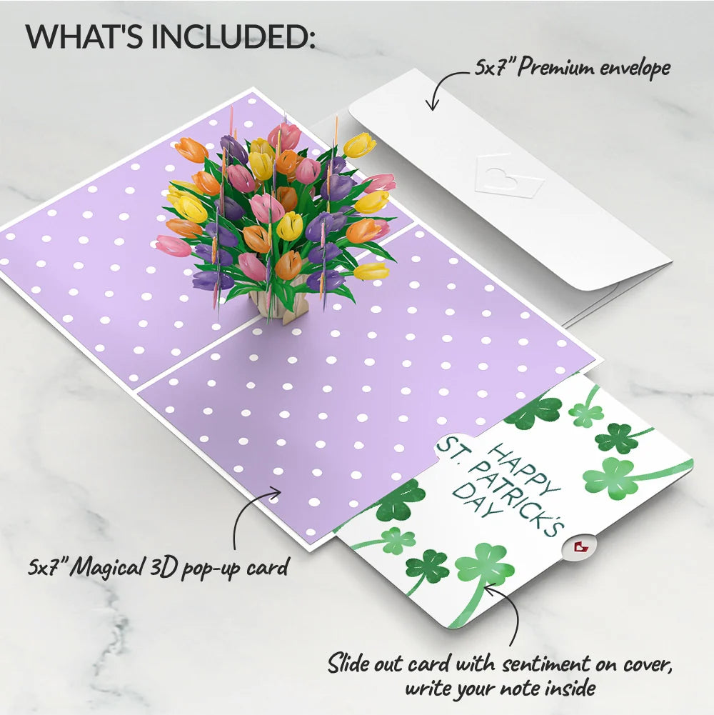 Tulips St. Patrick’s Day Pop-Up Card and Sentiment Set