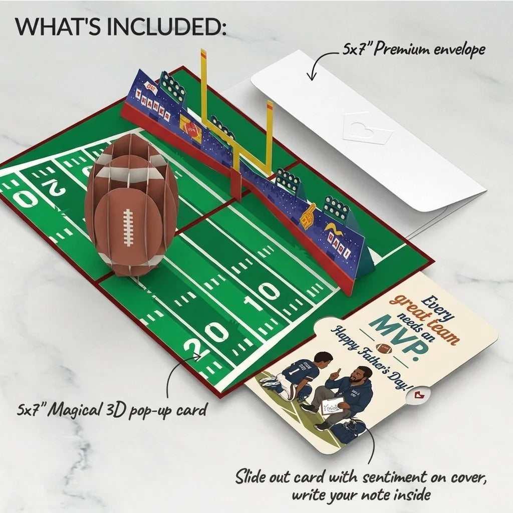 Dad's Touchdown Father's Day Pop-Up Card and Sentiment Set
