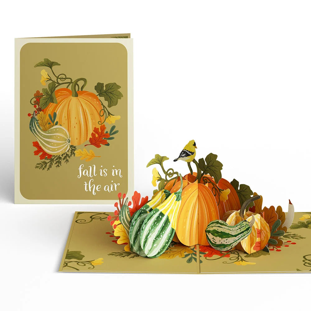 Fall Is in the Air Pop-Up Card & Suncatcher Bouquet Bundle