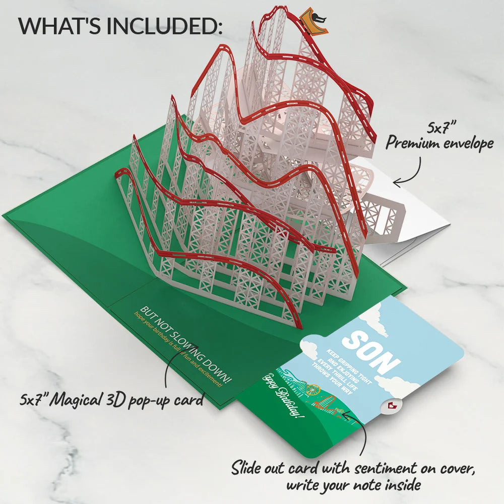 Over the Hill Birthday Pop-Up Card and Sentiment Set for Son