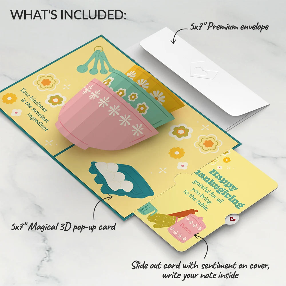 You Bake the World a Better Place Thanksgiving Pop-Up Card and Sentiment Set