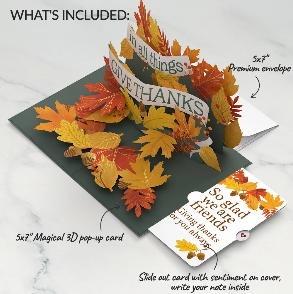 In All Things, Give Thanks Friendship Pop-Up Card and Sentiment Set