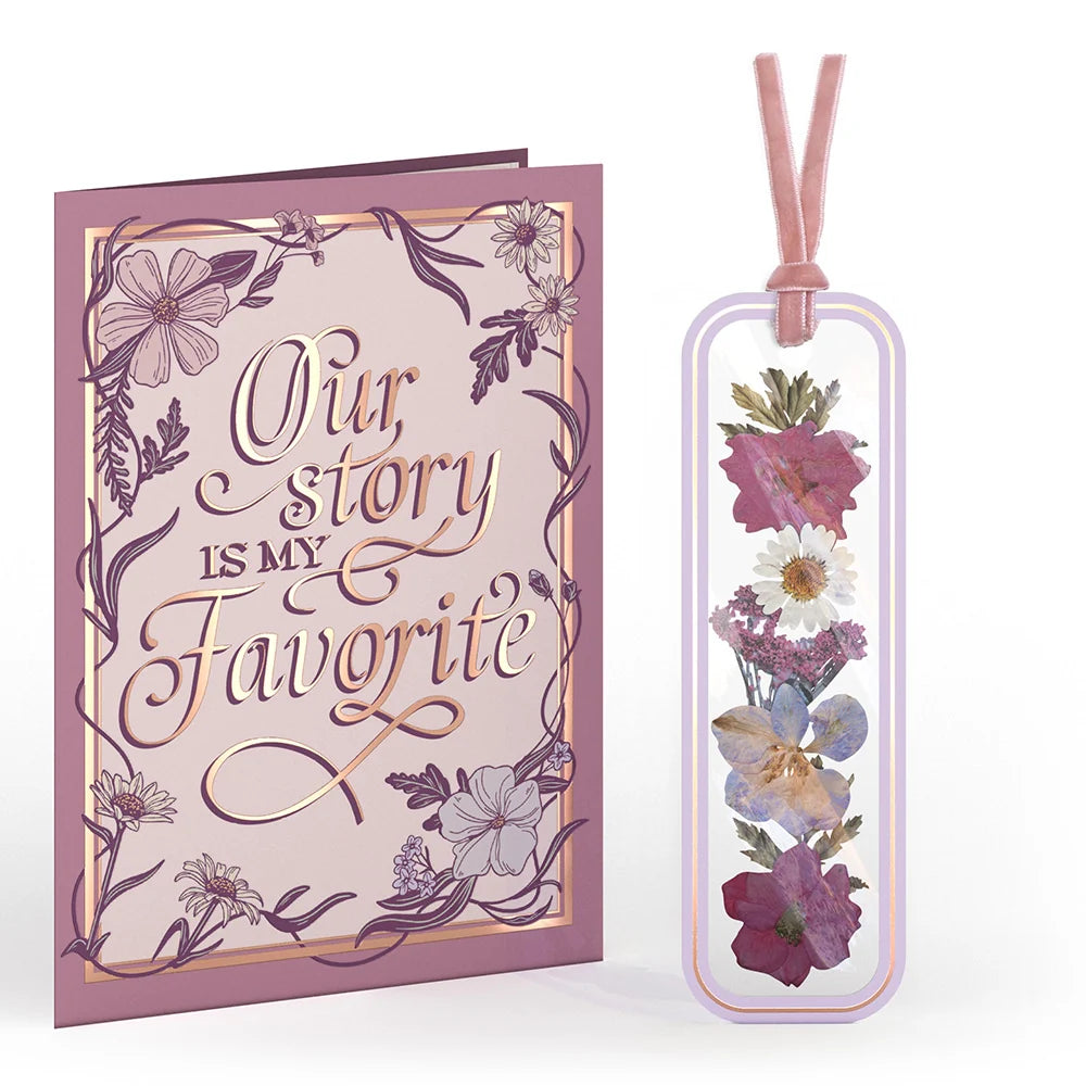 Our Story Petal Pressed™ Bookmark Card