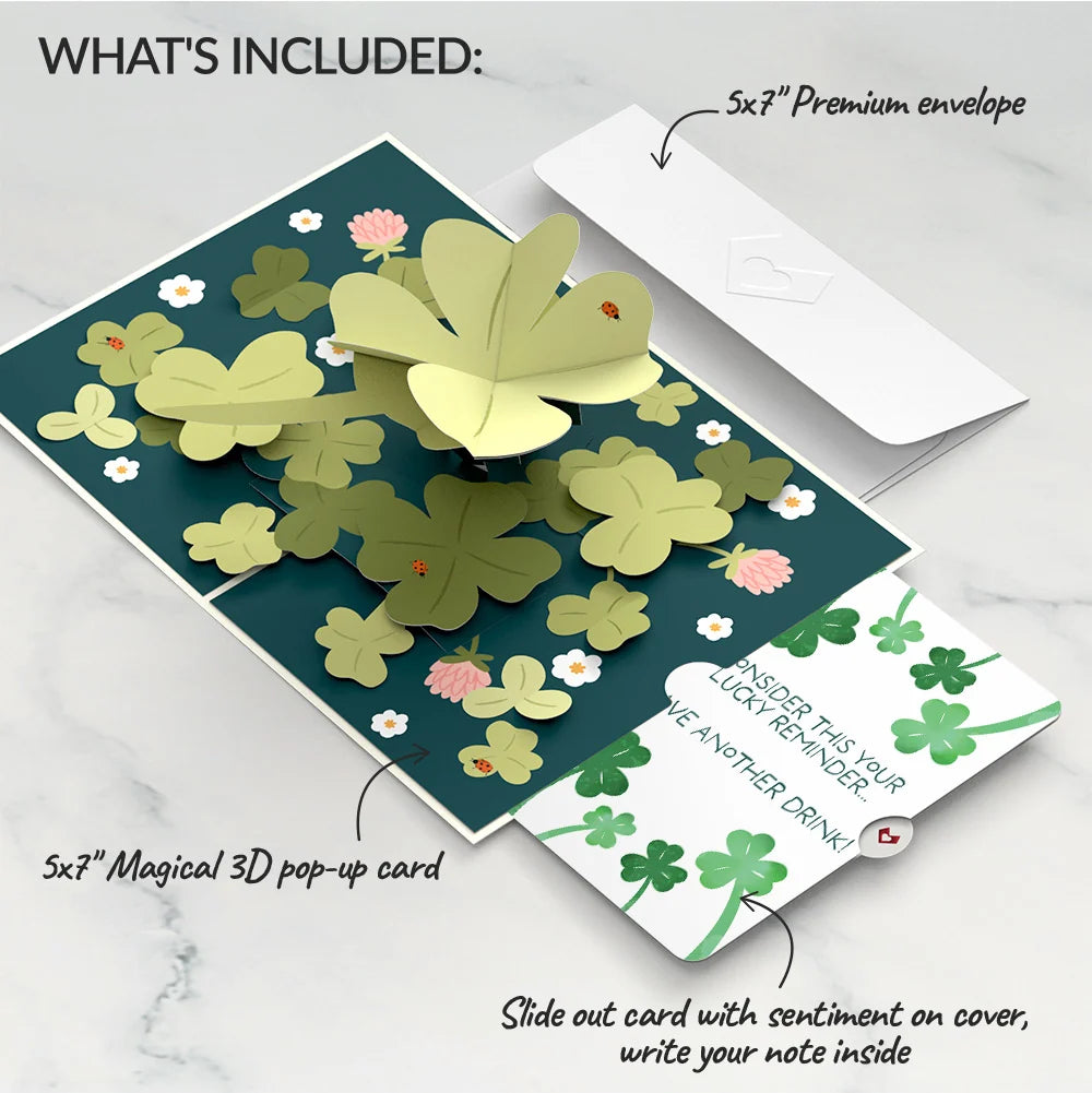 Shamrock Fields St. Patrick’s Day Pop-Up Card and Shamrock Cheers Sentiment Set