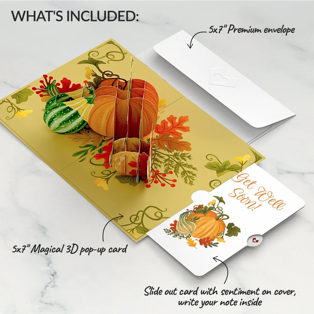 Fall is in the Air Get Well Soon Pop-Up Card and Sentiment Set