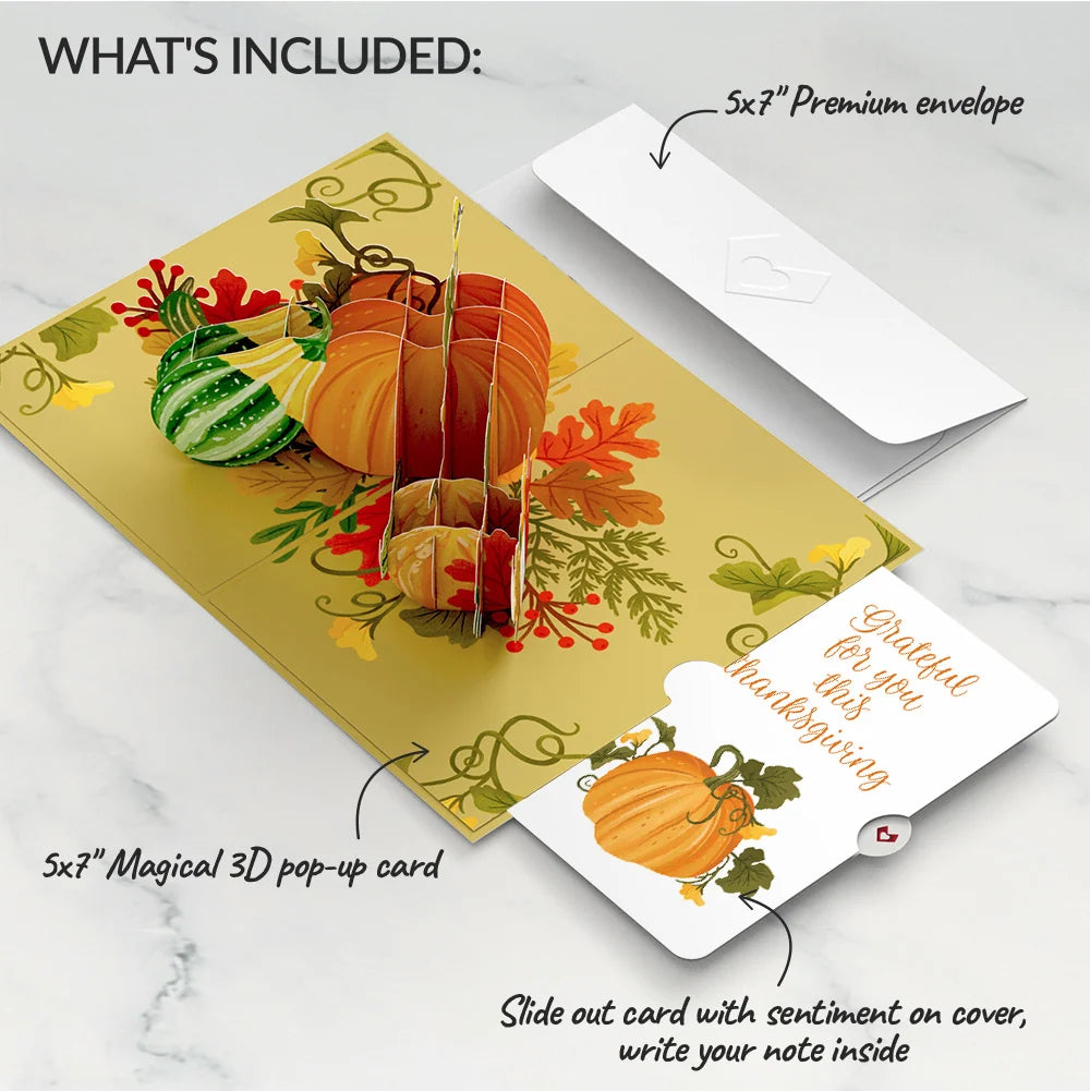 Fall is in the Air Thanksgiving Pop-Up Card and Sentiment Set