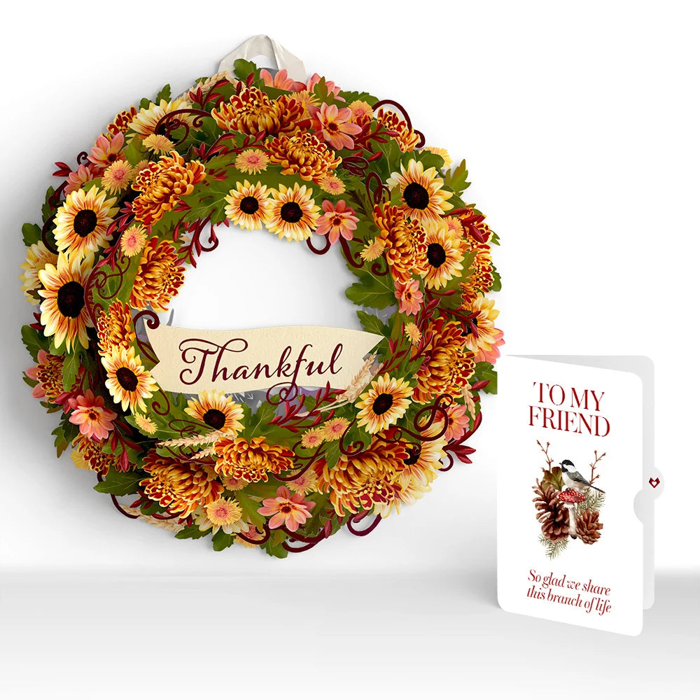 Thankful Appreciation Wreath and Sentiment Set for Friend