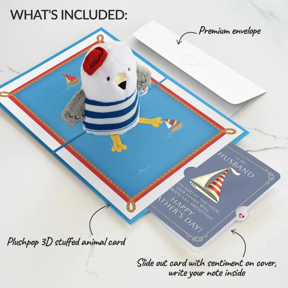 'Ahoy There' Father's Day Plushpop Card and Sentiment Set for Husband