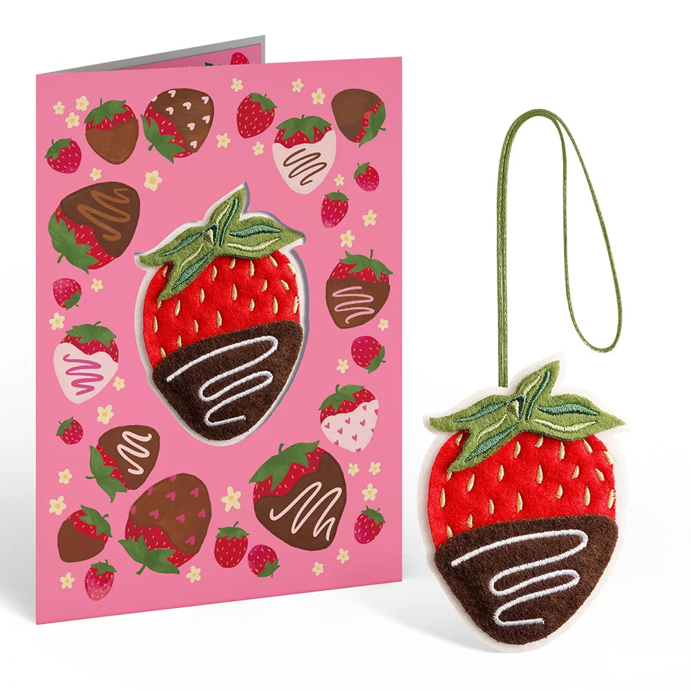 Sweet Strawberry HeartFelt Charm Card™