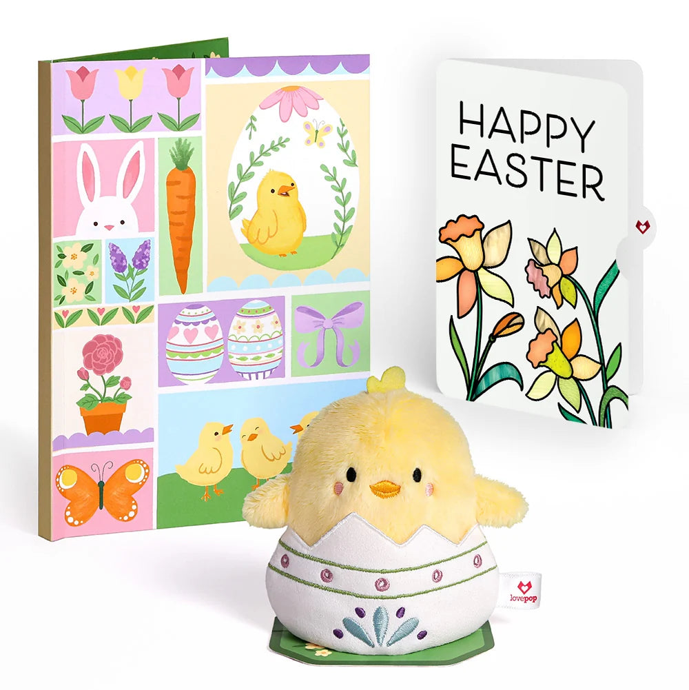 Spring Chick Easter Plushpop Card and Sentiment Set