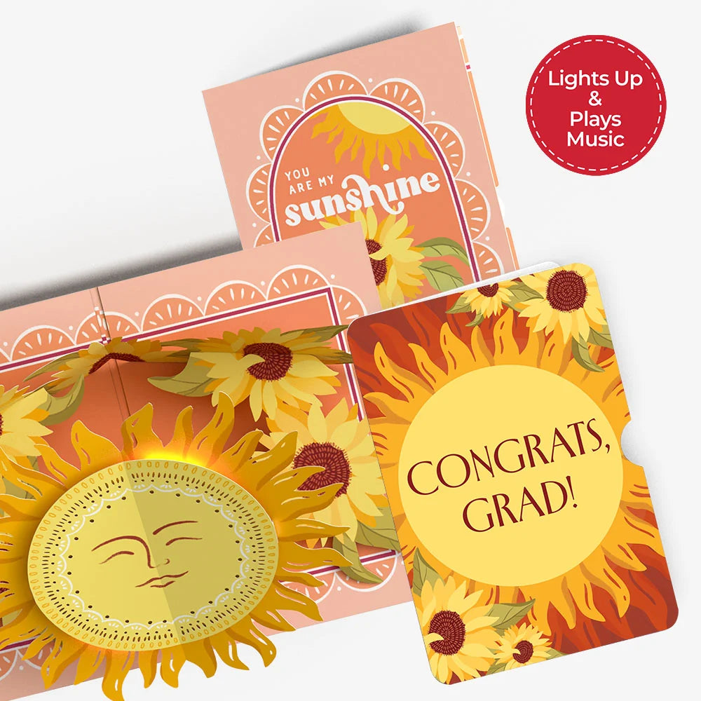 You Are My Sunshine Graduations Music and Lights Pop-Up Card and Sentiment Set
