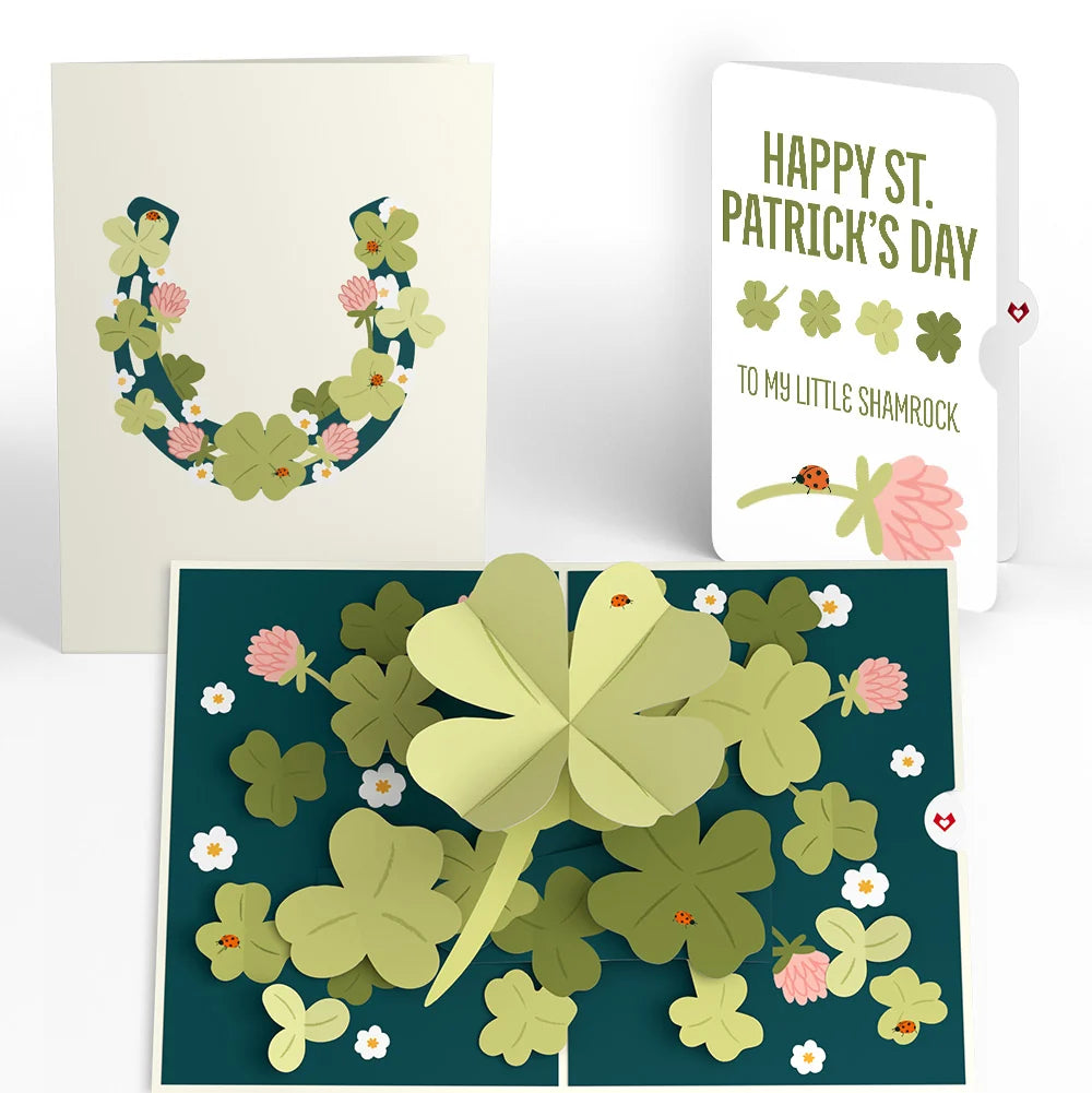 Shamrock Fields St. Patrick’s Day Pop-Up Card and Sentiment Set for Kid