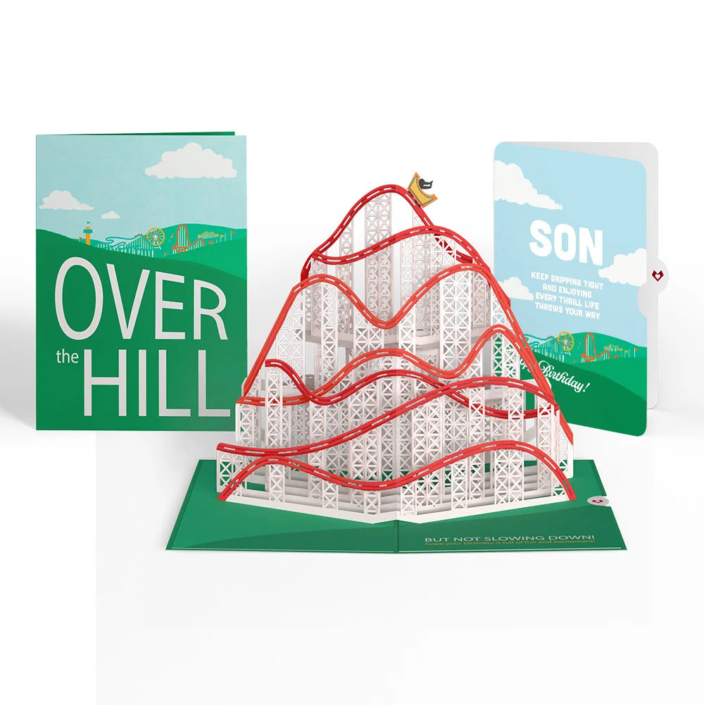 Over the Hill Birthday Pop-Up Card and Sentiment Set for Son