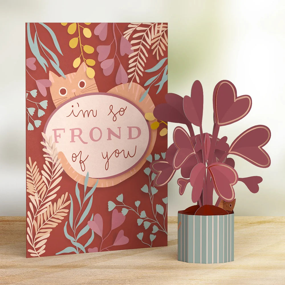 So Frond of You Card with Mini Bouquet