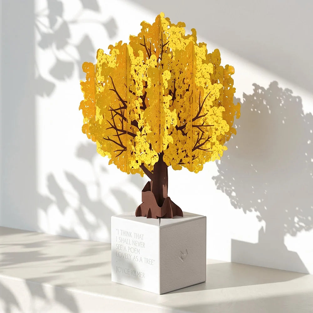 Gingko Biloba Poet Tree Pop-Up Paper Sculpture