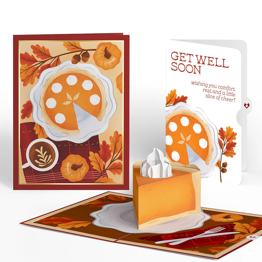 Pumpkin Pie Get Well Soon Pop-Up Card and Sentiment Set
