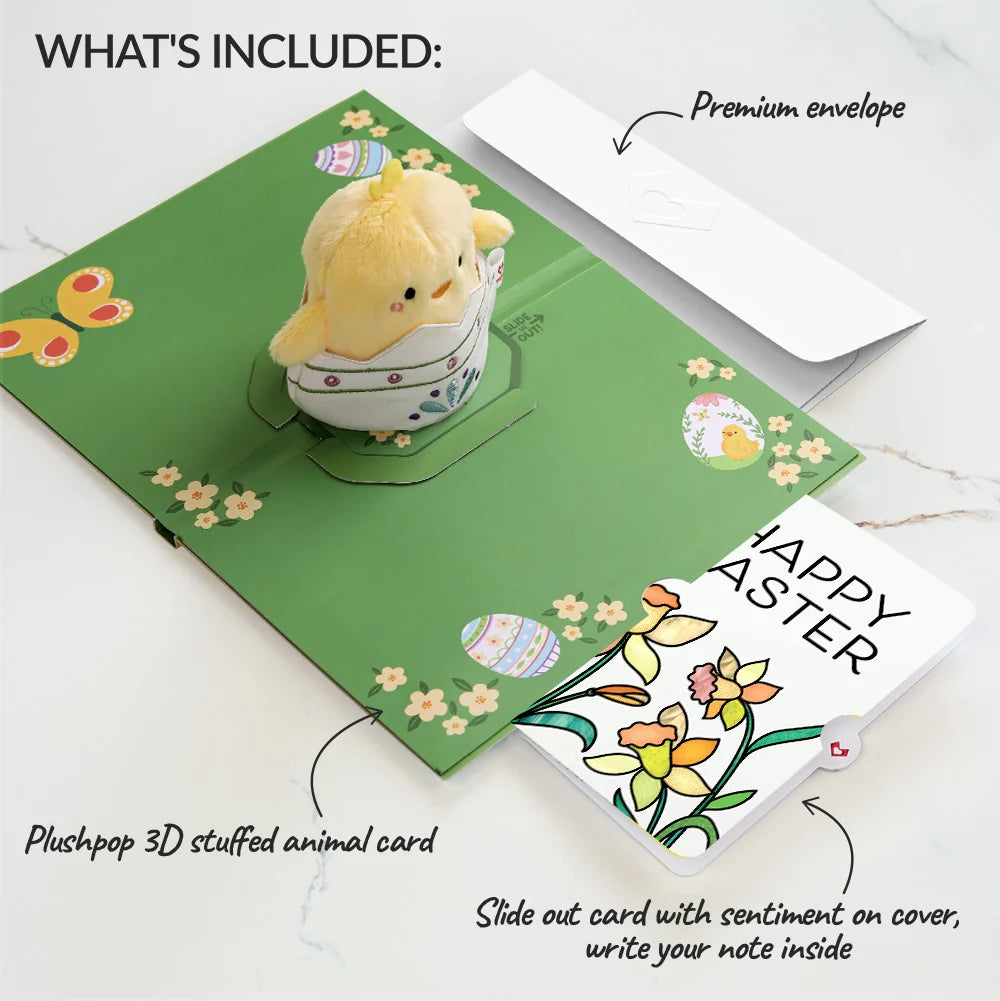 Spring Chick Easter Plushpop Card and Sentiment Set