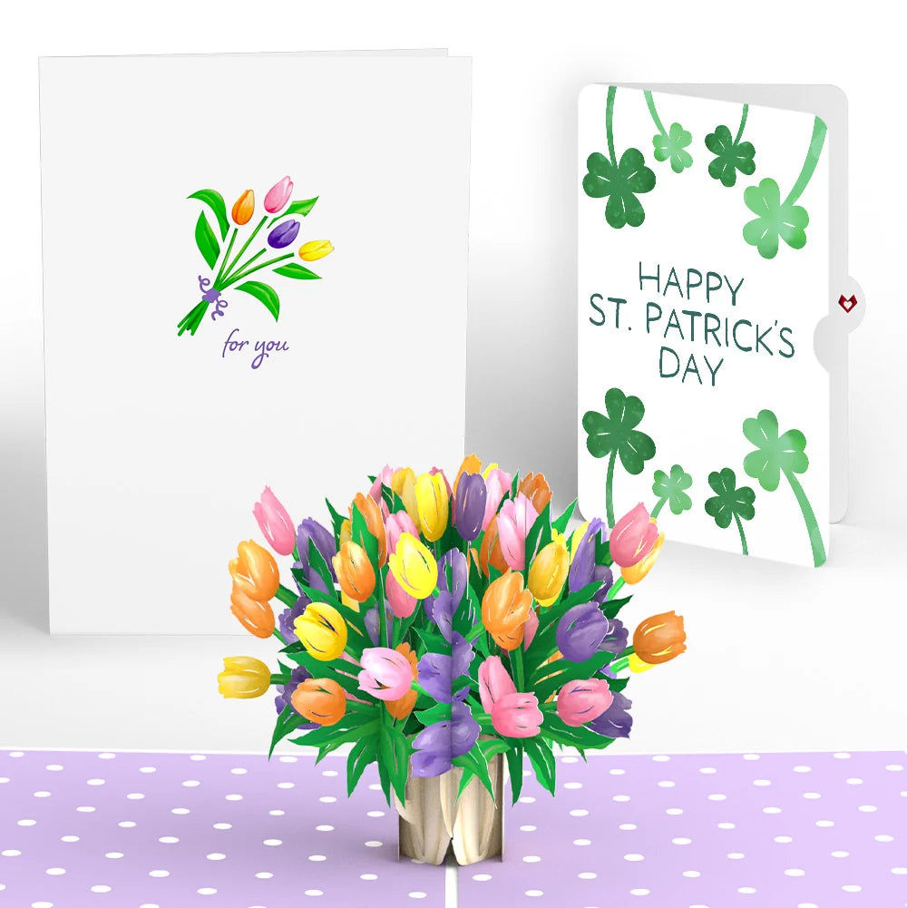 Tulips St. Patrick’s Day Pop-Up Card and Sentiment Set