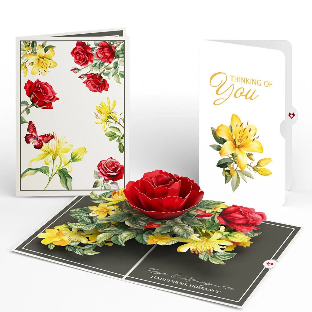 Born to Bloom: June Birth Month Flowers Thinking of You Pop-Up Card and Sentiment Set